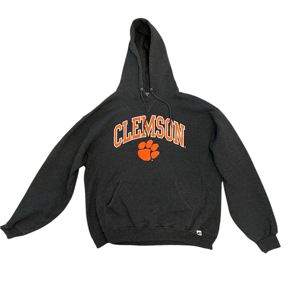 Russell Athletic Large Hooded Clemson Sweatshirt